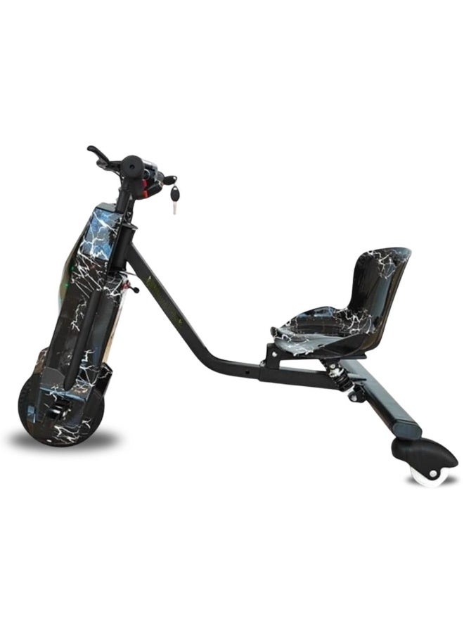WINDHORSE Electric Stunt Drifting Scooter For Kids & Adults, 250W Brushless Motor, 360° Spin Action, Bluetooth Speaker & 3-Speed Modes, Black - Image 1
